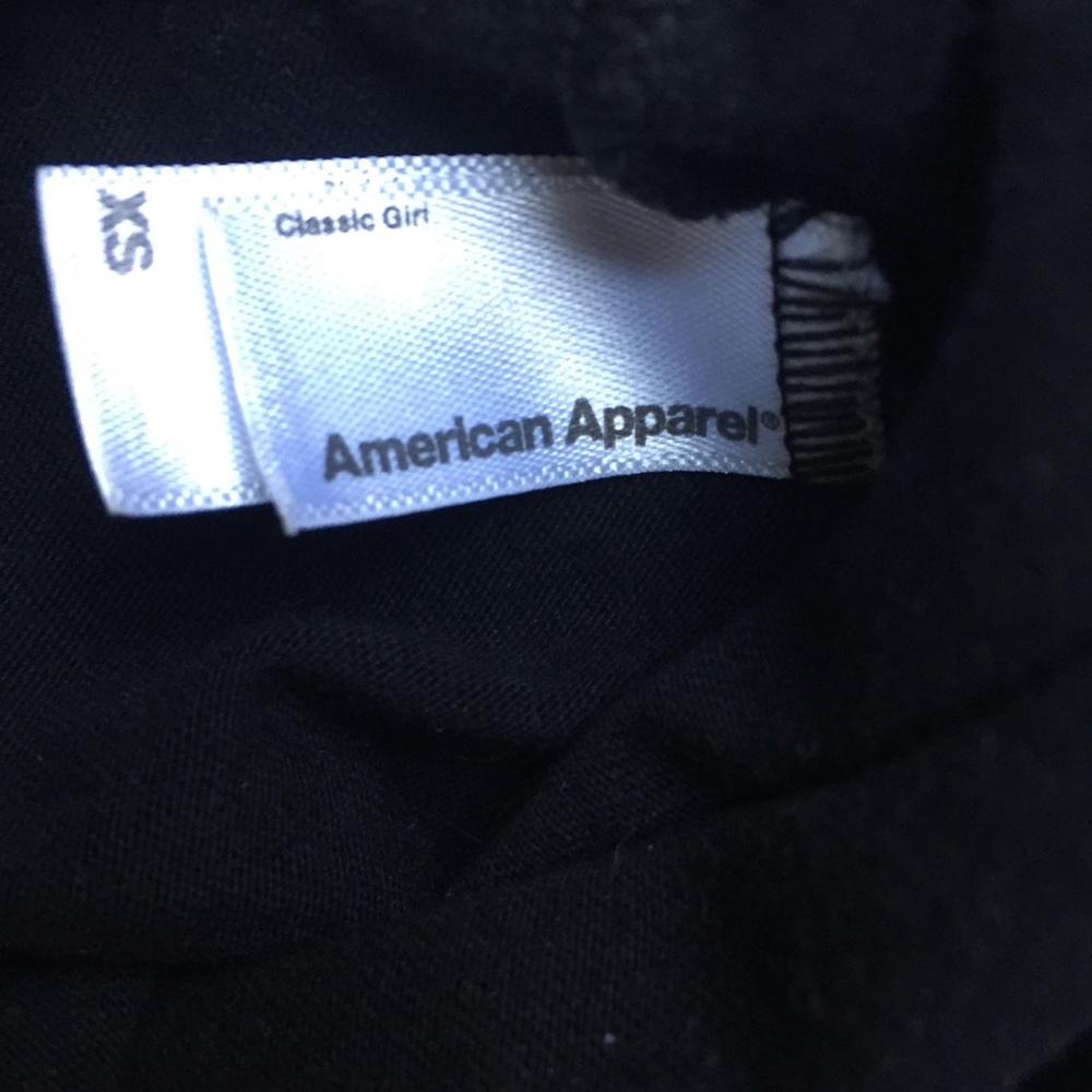 3/20 American Apparel women’s black high low skirt - Picture 3 of 8